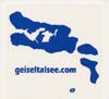 Aufkleber Geiseltalsee blau (9x9 cm)