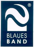 Aufkleber Blaues Band Sachsen-Anhalt, Format 3x4cm