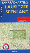 Fahrradkarte Lausitzer Seenland, Maßstab 1:75.000
