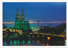 Postkarte Kölner Dom mit Hohenzollernbrücke