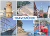 Postkarte Alter Leuchtturm Lübeck-Travemümde