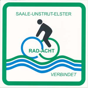 Aufkleber Saale-Unstrut-Elster Rad-Acht (20x20 cm)