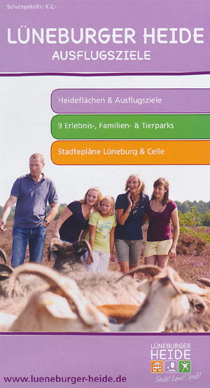 Ausflugsziele L&uuml;neburger Heide, M 1:120.000