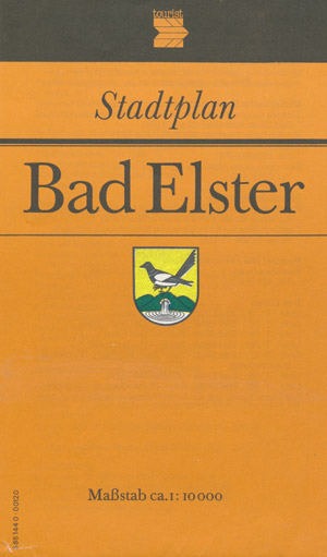 Stadtplan Bad Elster Ma&szlig;stab 1:10.000 DDR, 1987