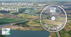 CD-Postkarte Wasserstra&szlig;enkreuz Magdeburg - die gro&szlig;e Acht