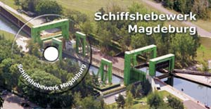 CD-Postkarte Schiffshebewerk Magdeburg Rothensee