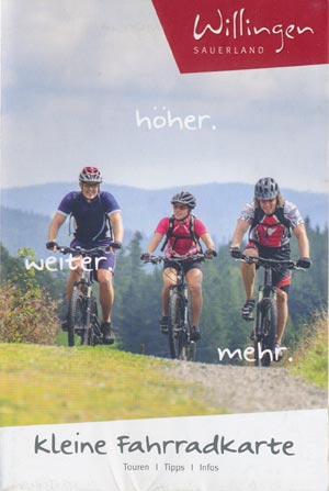 Kleine Fahrradkarte Willingen Sauerland
