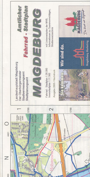 Fahrrad-Stadtplan Magdeburg M. 1:20.000