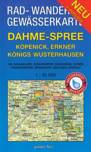 Rad- und Wanderkarte + Gew&auml;sserkarte Dahme-Spree