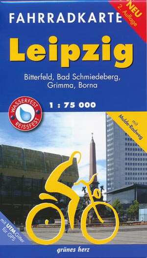 Fahrradkarte Leipzig 1:75.000
