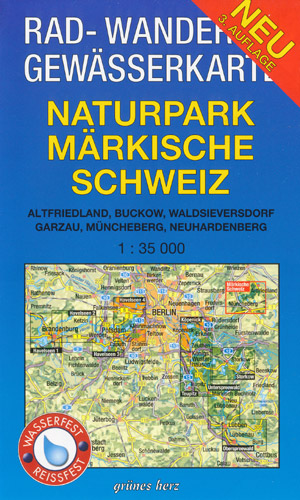 Fahrradkarte Berlin M&auml;rkische Schweiz, M 1:75.000