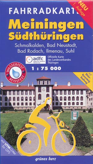 Fahrradkarte Meiningen, S&uuml;dth&uuml;ringen 1:75.000