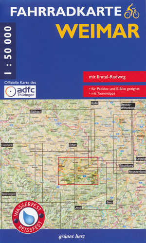 Fahrradkarte Weimar 1:50.000, 2. Auflage 2020