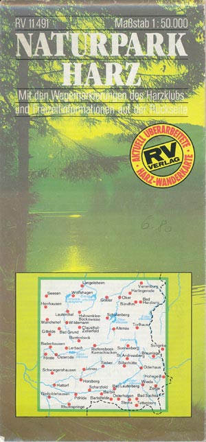 Karte Naturpark Harz Ma&szlig;stab 1:50.000, RV 11491