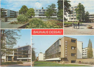 Postkarte Bauhaus Dessau (DDR)