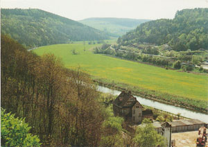 Postkarte Unstrulandschaft bei Nebra