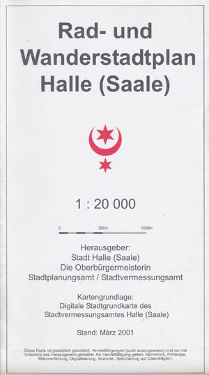 Rad- und Wanderstadtplan Halle (Saale)