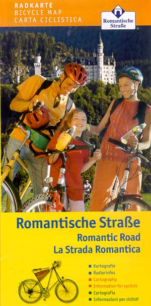 Radkarte Romantische Stra&szlig;e - vom Main zu den Alpen