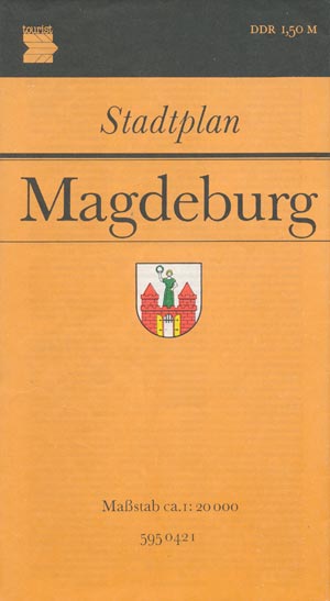 Stadtplan Magdeburg DDR 1983