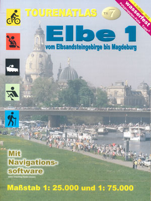 Tourenatlas TA7 Elbe 1 vom Elbsandsteingebirge bis Magdeburg, J&uuml;bermann Verlag