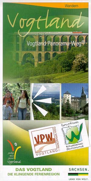 Wandern im Vogtland - Vogtland Panorama Weg, Karte